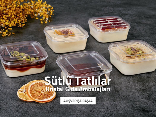 Sütlü Tatlılar - Kristal Gıda Ambalajları